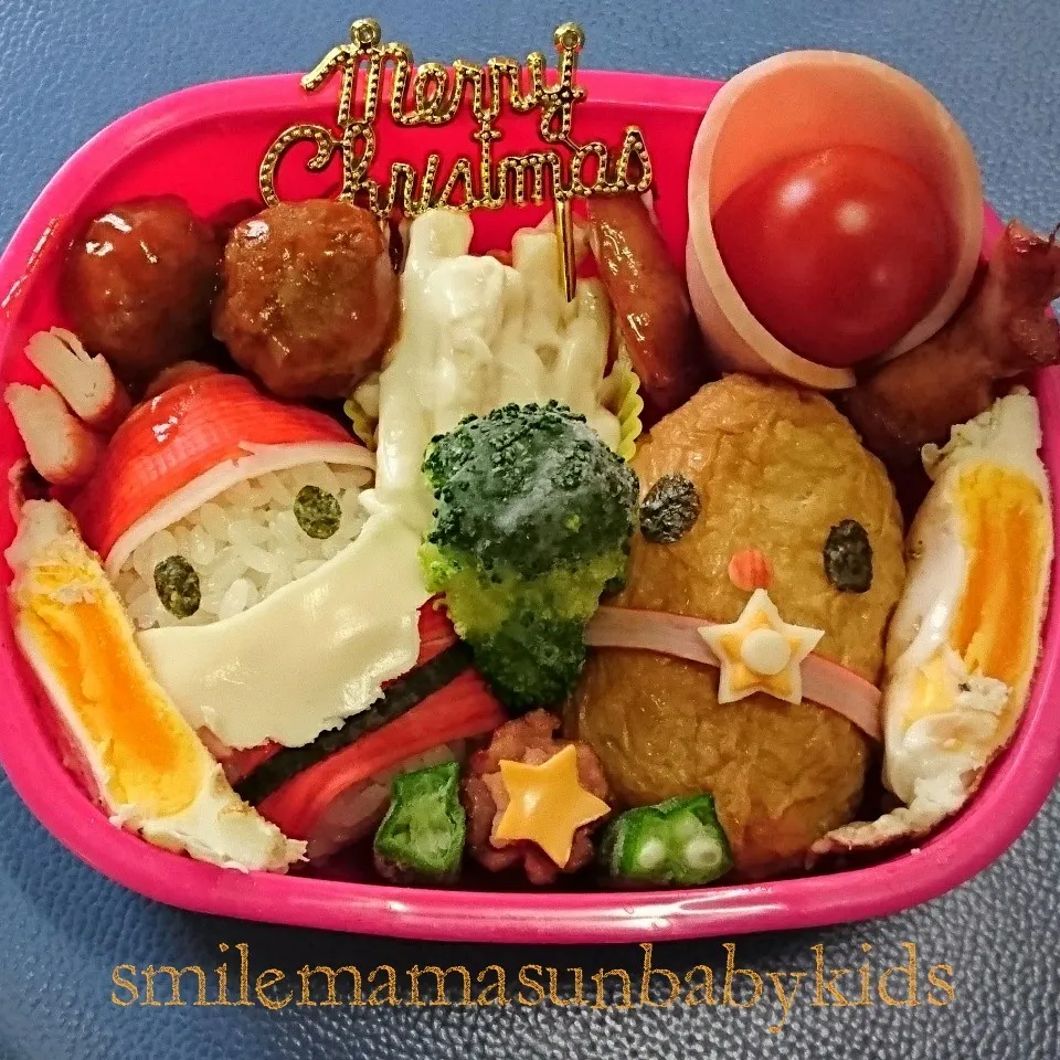 Snapdishの料理写真:クリスマスキャラ弁|jasmine5さん