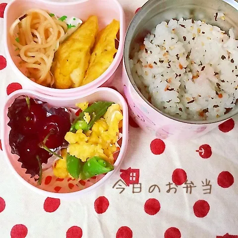 Snapdishの料理写真:娘のお弁当6月13日|みぃたんさん