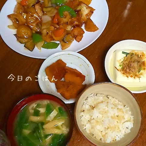 Snapdishの料理写真:晩御飯6月5日|みぃたんさん