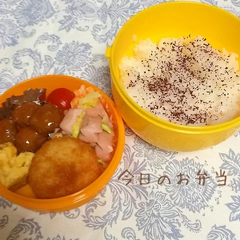 Snapdishの料理写真:パパのお弁当4月30日|みぃたんさん