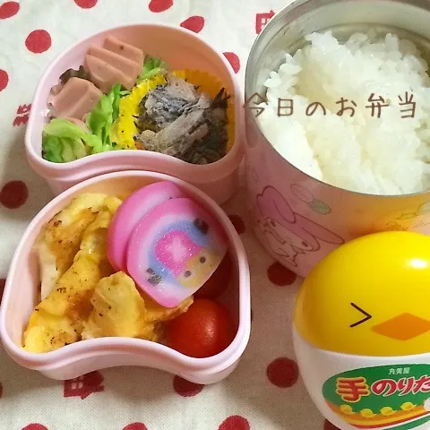 Snapdishの料理写真:娘のお弁当4月25日|みぃたんさん