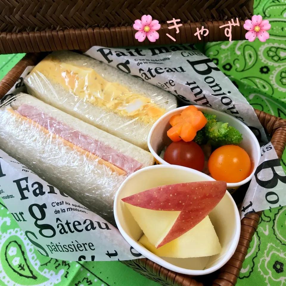 Snapdishの料理写真:6／6 娘弁当🍱サンドイッチ🥪|きゃずさん