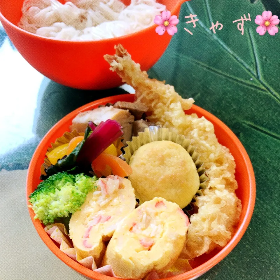 今日の娘お弁当🍱素麺|きゃずさん