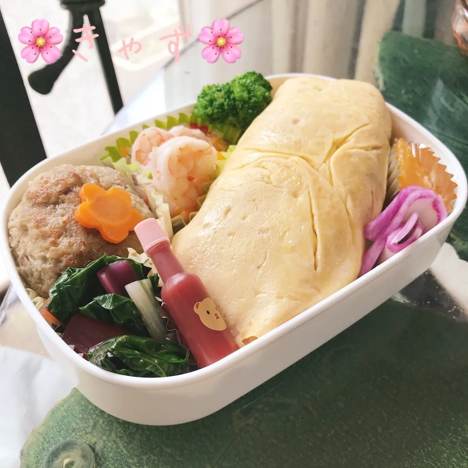 今日の娘お弁当🍱 オムライス弁当|きゃずさん