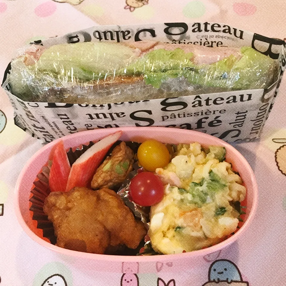 サンドイッチ弁当 娘用|きゃずさん