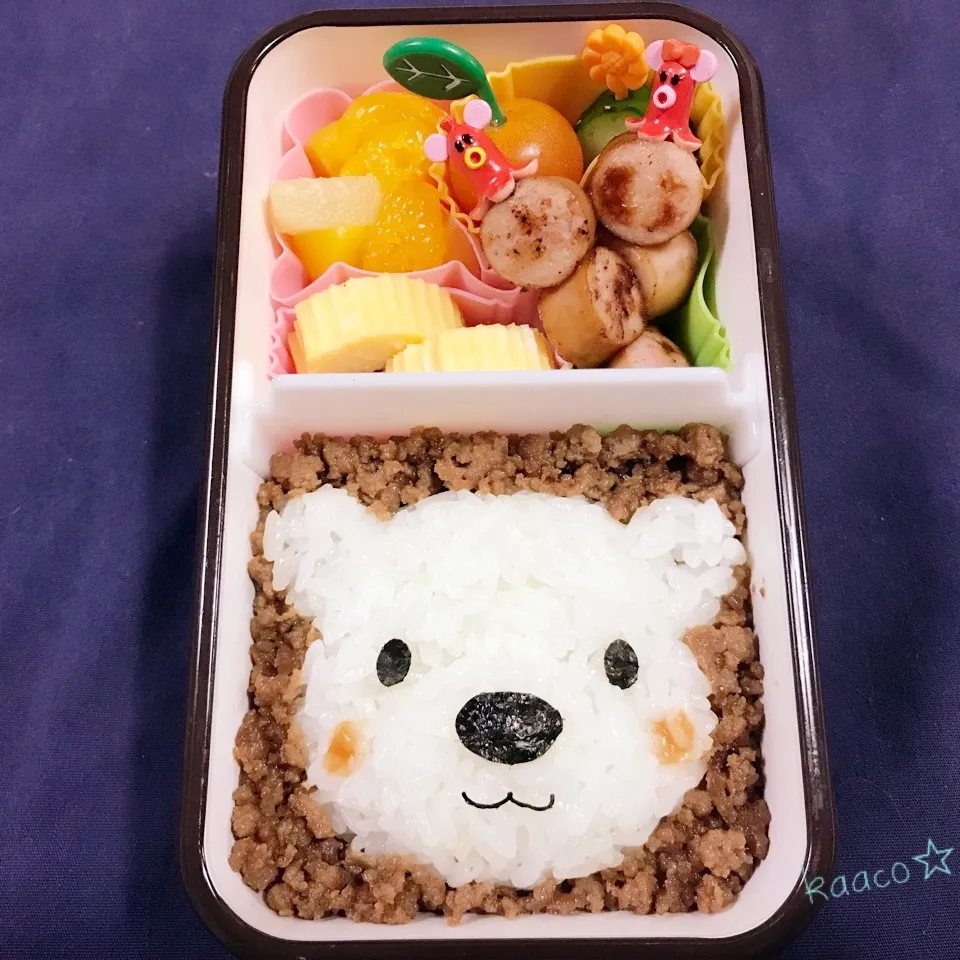 シロクマそぼろ弁当☆|kaaco☆さん