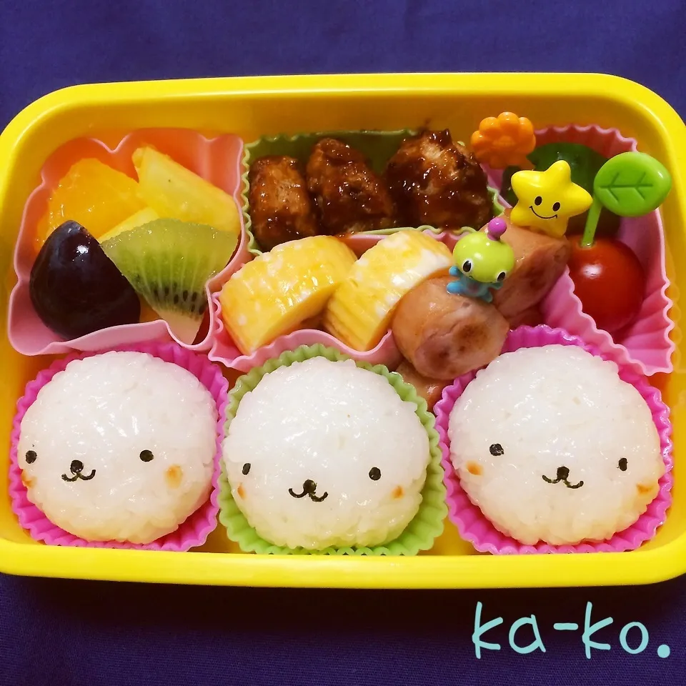 アザラシおにぎり弁当♪|kaaco☆さん