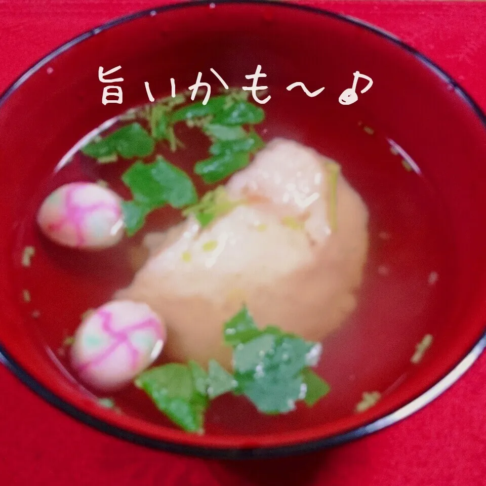 大和芋のエビしいじょのお吸い物|マイケルの料理さん