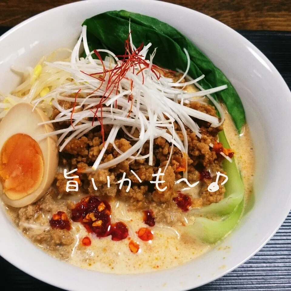 Snapdishの料理写真:濃厚豆乳担々麺|マイケルの料理さん