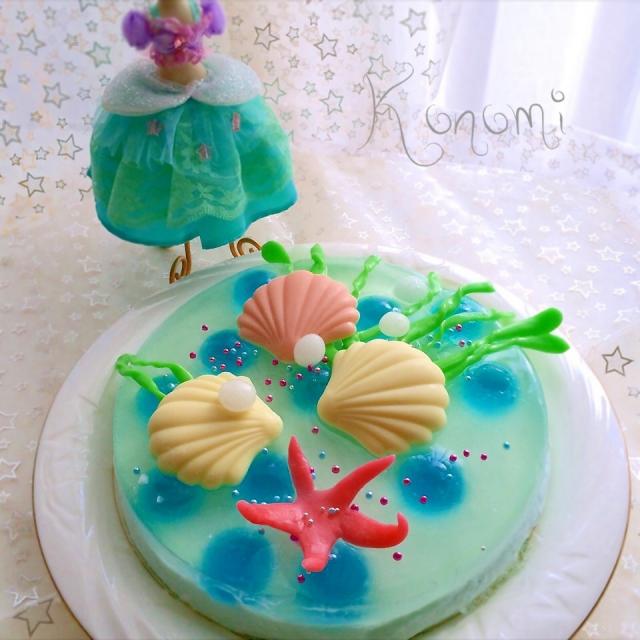 次女の誕生日に アリエルケーキ/木の実 | Snapdish[スナップディッシュ