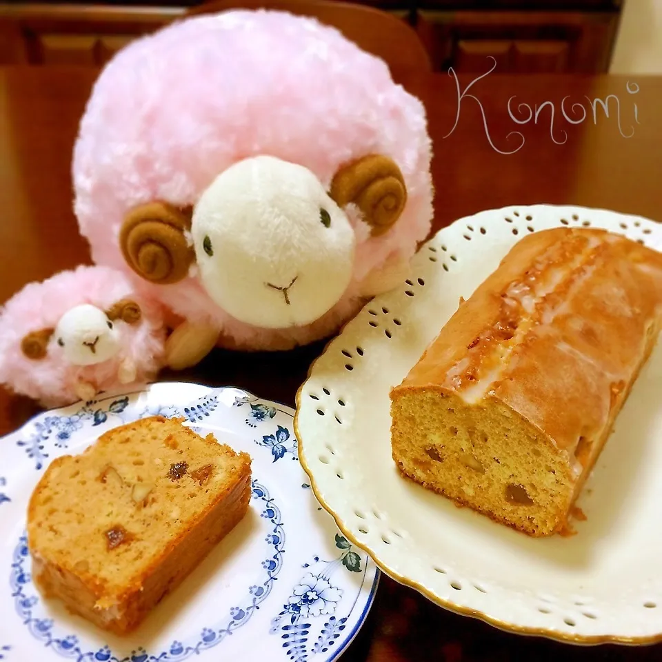 黒糖コンポートでパウンドケーキ♡|木の実さん