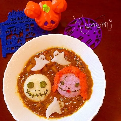 ディズニーハロウィン祭り♡ツムツムカレー|木の実さん