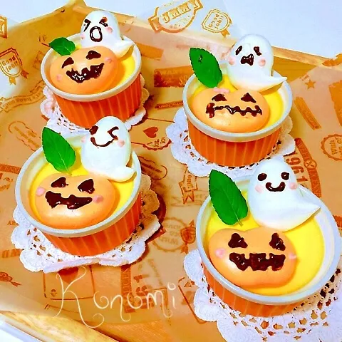 ハロウィンメレンゲ♡プリン|木の実さん