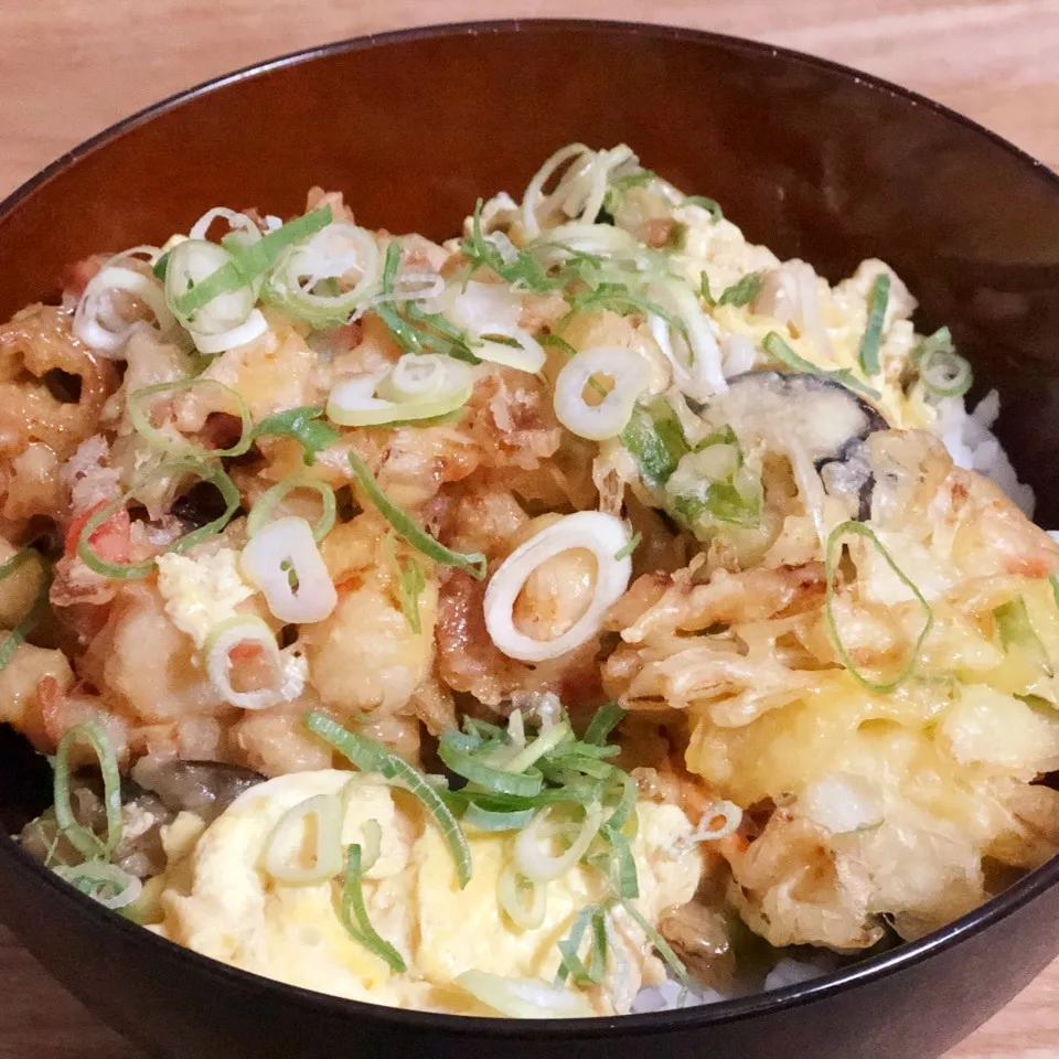 Snapdishの料理写真:かき揚げ天丼|まぁたんさん