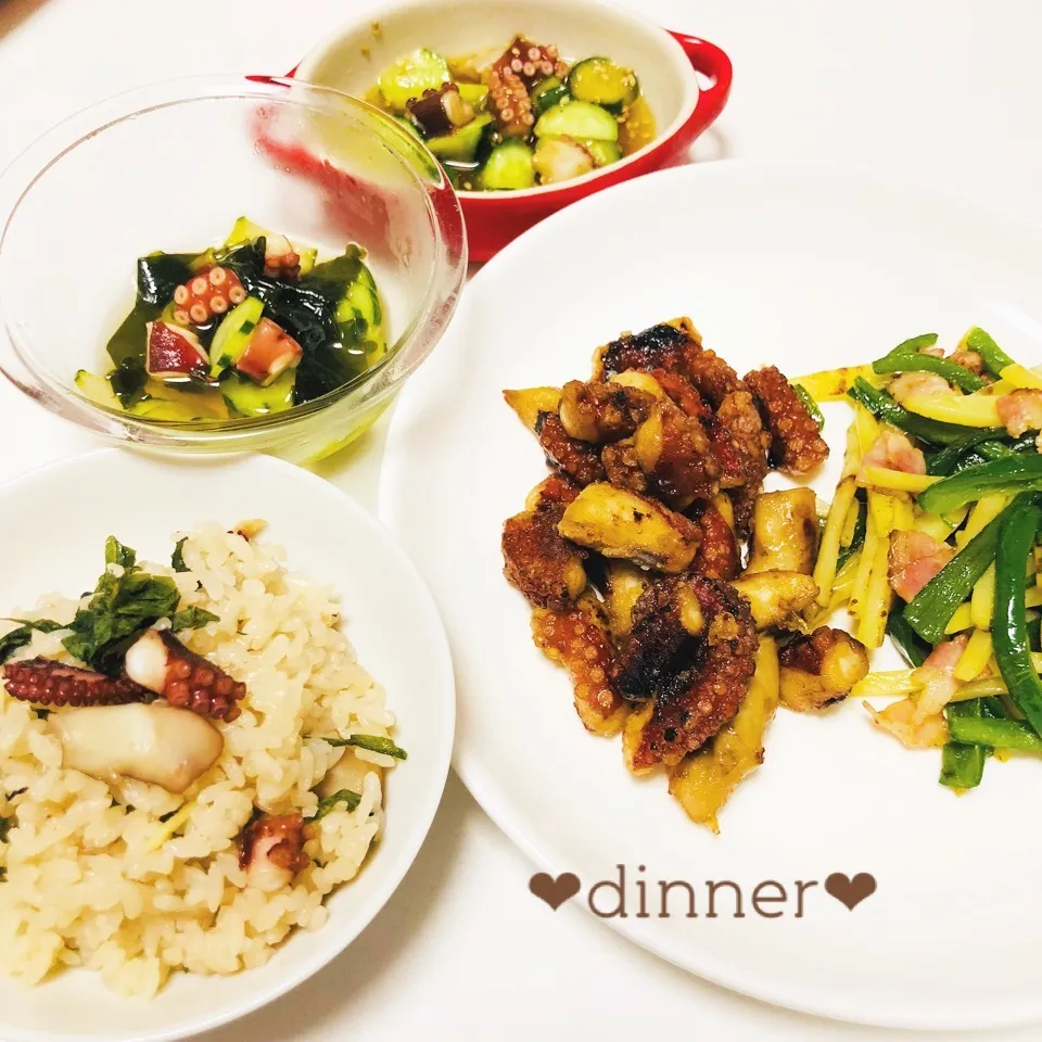 6.12♡蛸たっぷりdinner🐙|ゆまちさん