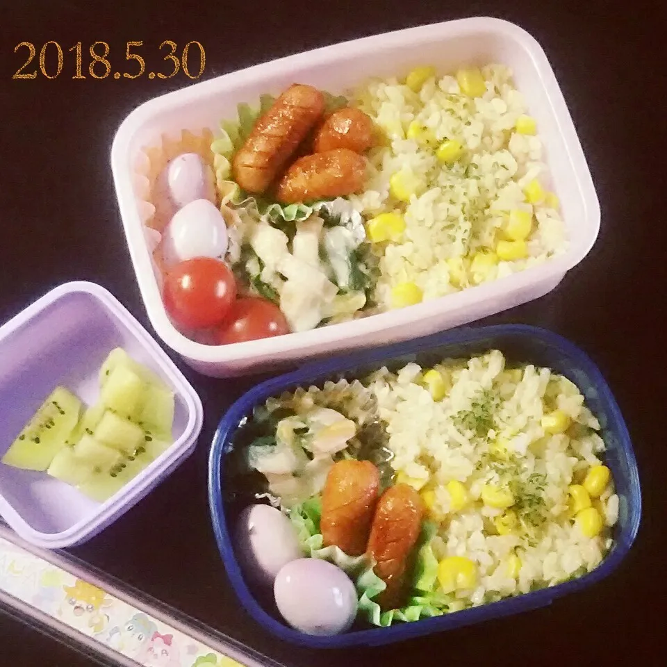 5歳と2歳のお弁当|✳ku✳さん