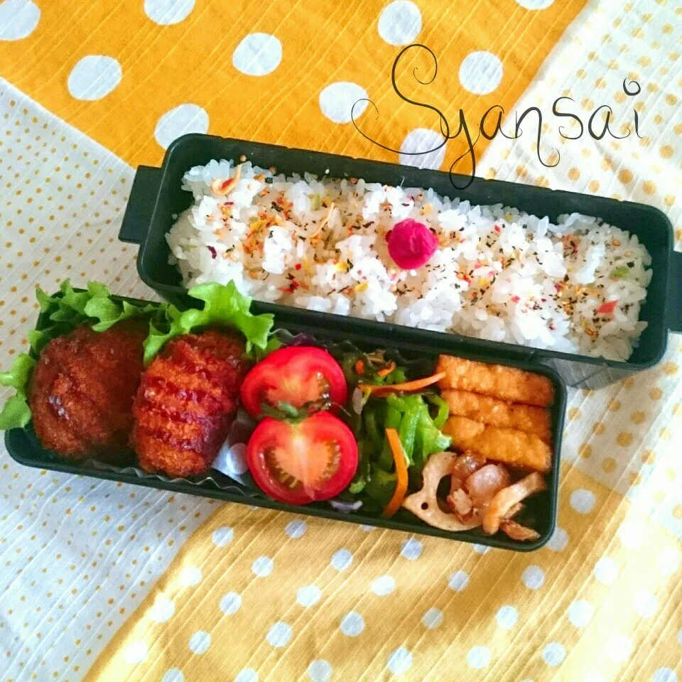 Snapdishの料理写真:息子くん予備校弁当〈717〉|香菜さん