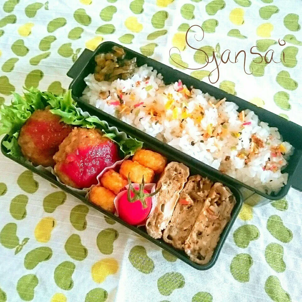 Snapdishの料理写真:息子くん予備校弁当〈485〉|香菜さん