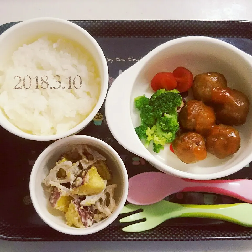 Snapdishの料理写真:2歳 昼ごはん|✳ku✳さん