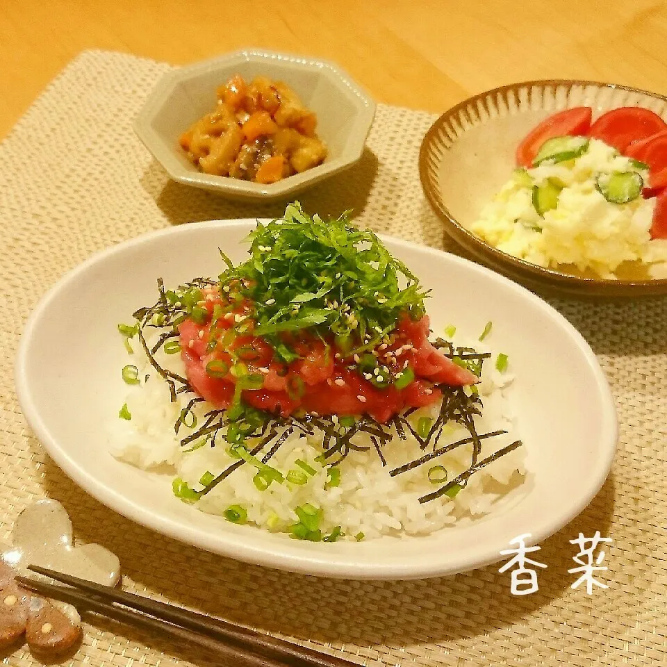 🐟鮪の中落ち丼🐟|香菜さん