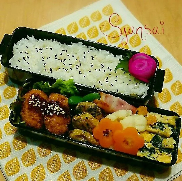 Snapdishの料理写真:高１息子くん弁当 (^.^) 〈145〉|香菜さん