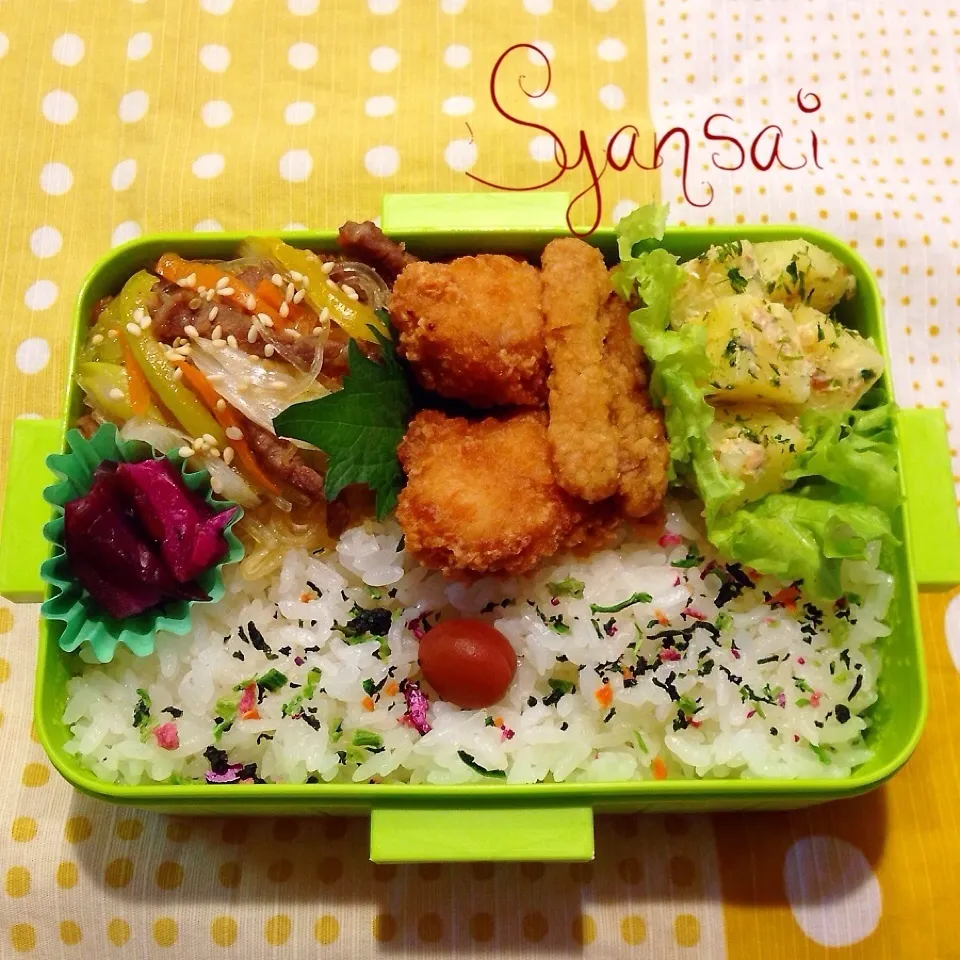 高1息子くん弁当 (^-^)/ 〈121〉|香菜さん