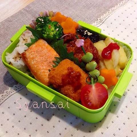 高1息子くん弁当 (｡・ε・｡) 〈95〉|香菜さん