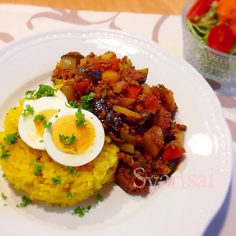 Snapdishの料理写真:☆たっぷり夏野菜のキーマカレー☆|香菜さん