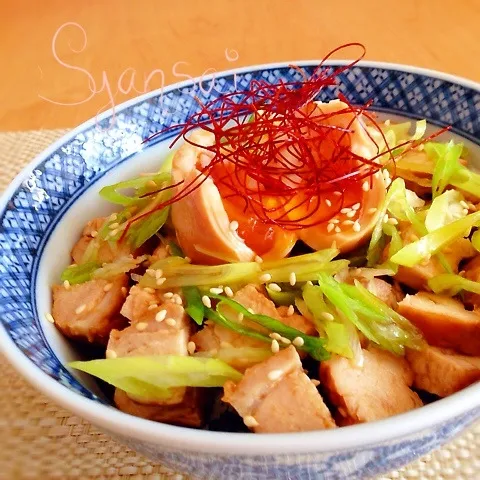 鶏ムネ肉のチャーシュー丼♪|香菜さん