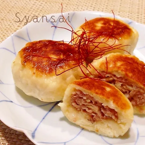 こんがり〜♪両面焼き肉まんじゅう☆|香菜さん