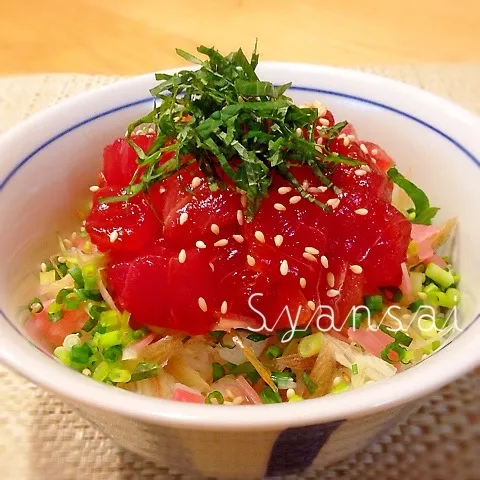 今夜はさっぱりと♪鮪のづけ丼♪|香菜さん