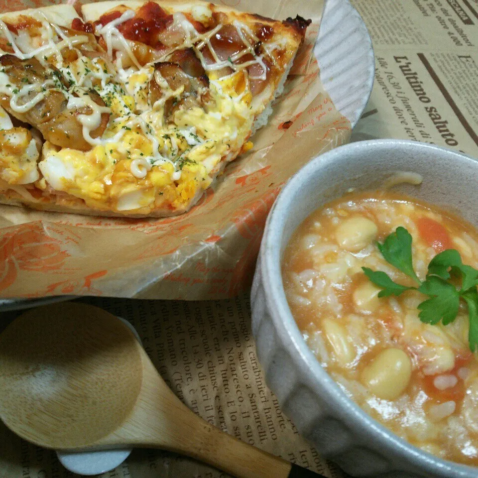 🍅フレッシュトマト🍅で大豆リゾット&大豆のゆで方|くりんさん