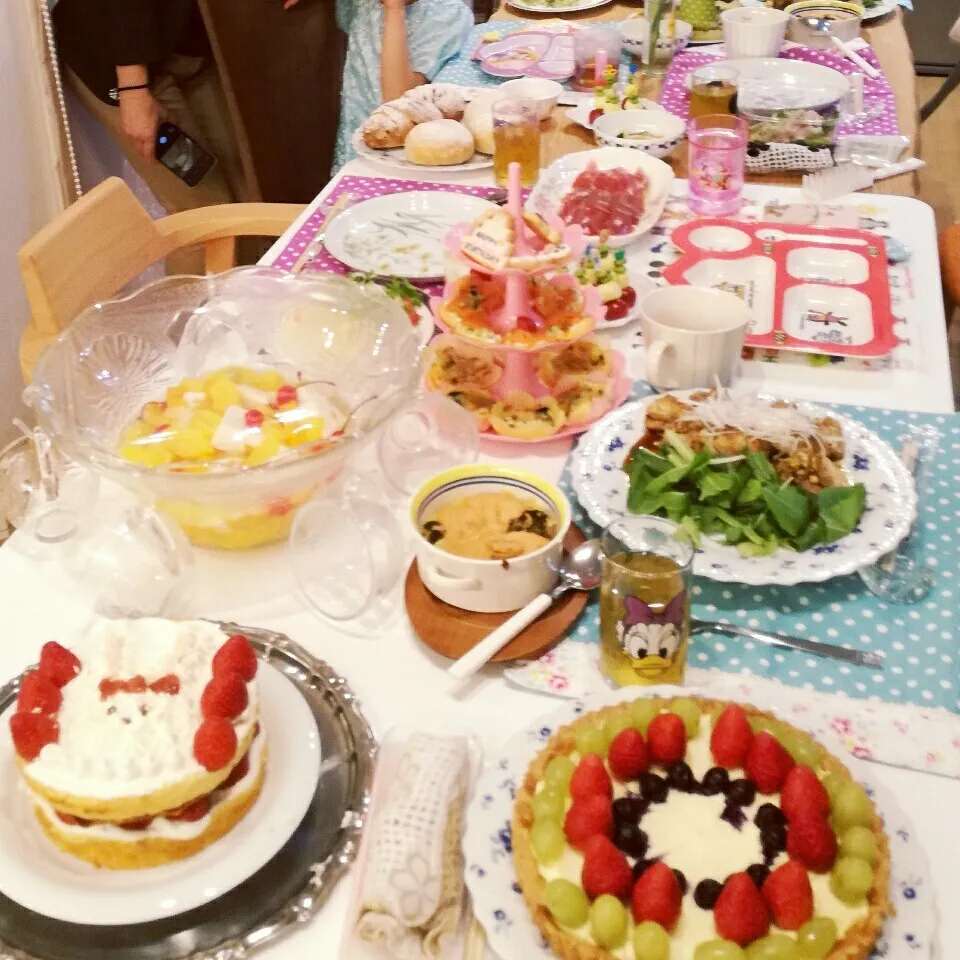 Snapdishの料理写真:7才誕生会☆メニュー覚え書き|ゆりママさん