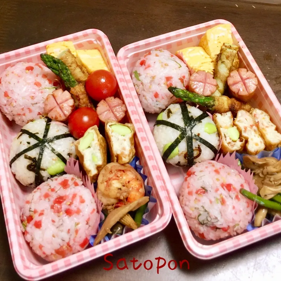 手まりおにぎり弁当♪|さとぽんさん