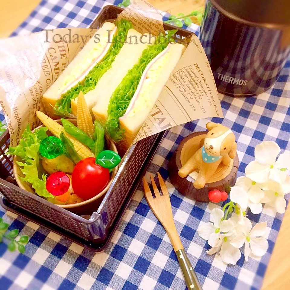 Snapdishの料理写真:2月3日 旦那サマのお弁当😊|tomatosakuさん