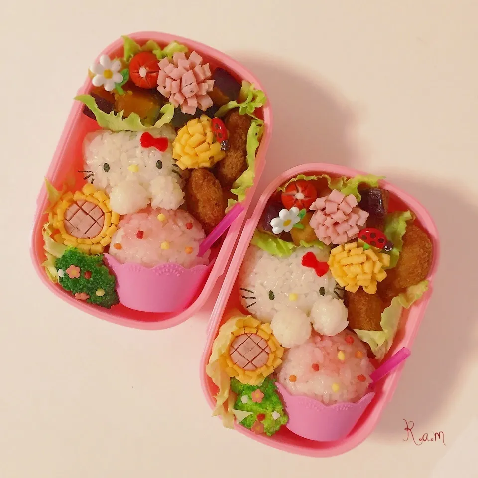 ひょっこりキティちゃん.｡.:*夏弁♡かき氷弁当|R.a.mさん