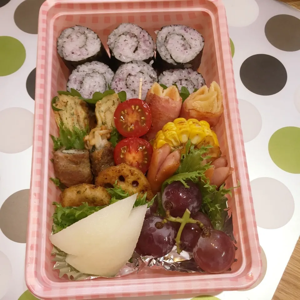 Snapdishの料理写真:今日は合宿！長男くんのお弁当〜◡̈⃝︎⋆︎*|トッシーさん