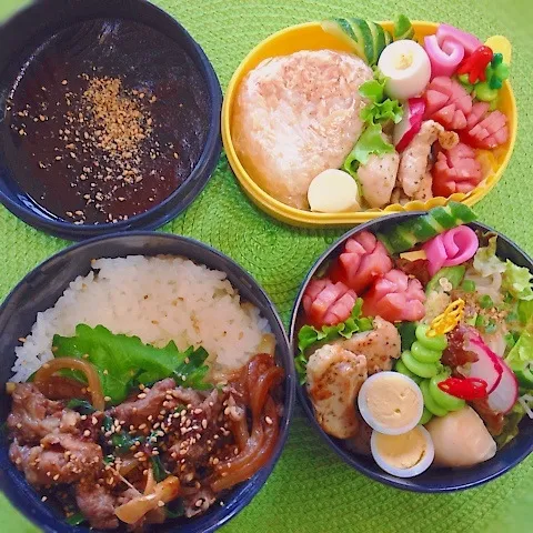 今日は焼肉弁当＆末っ子弁当♡|トッシーさん