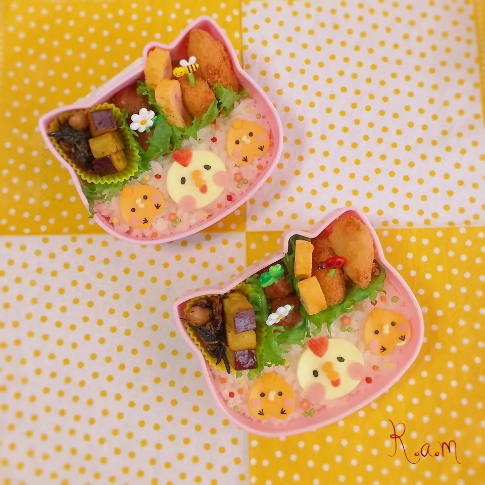 にわとり♡ひよこ *親子弁当* |R.a.mさん