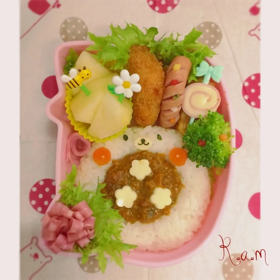 24さんのカレーくまさん♡お弁当♡|R.a.mさん