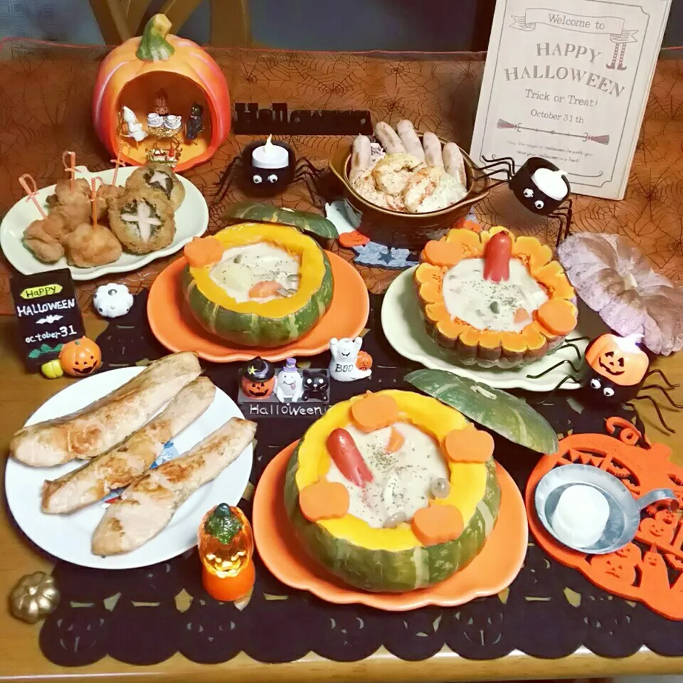 Snapdishの料理写真:＊ハロウィンパーティーパート3🎃👻🎵＊|とししいたけさん