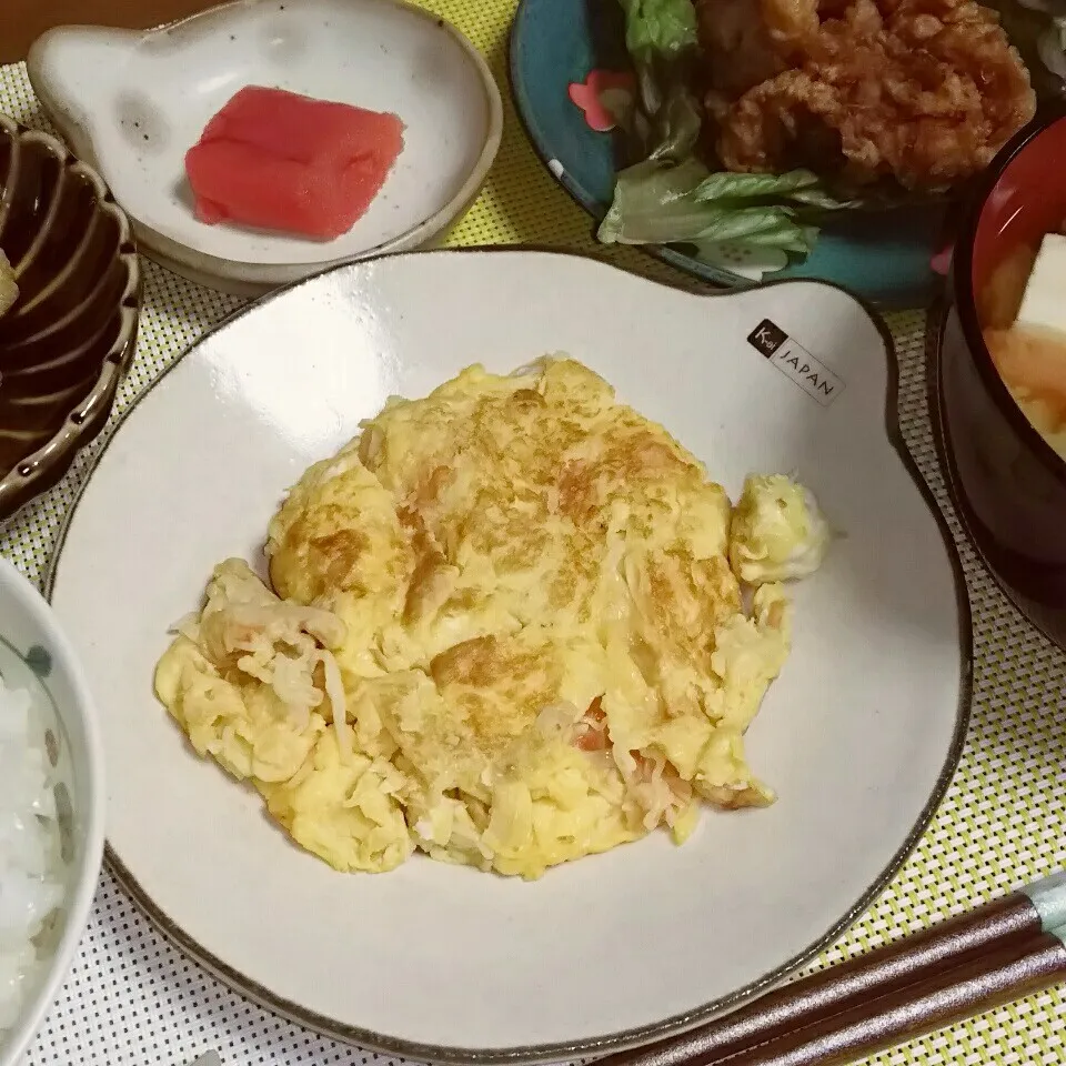 ＊かに玉風たまご焼き🎵＊|とししいたけさん