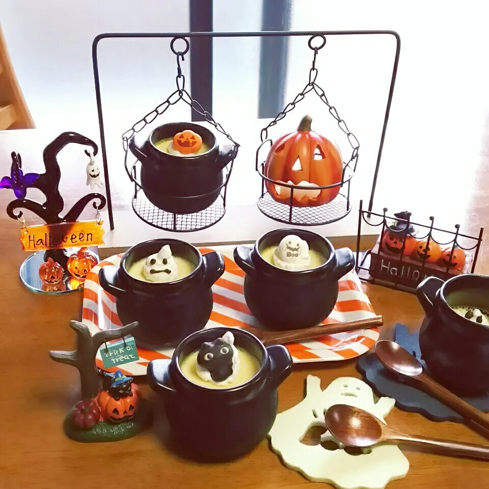 ＊魔女の鍋👻かぼちゃプリン🎃＊|とししいたけさん