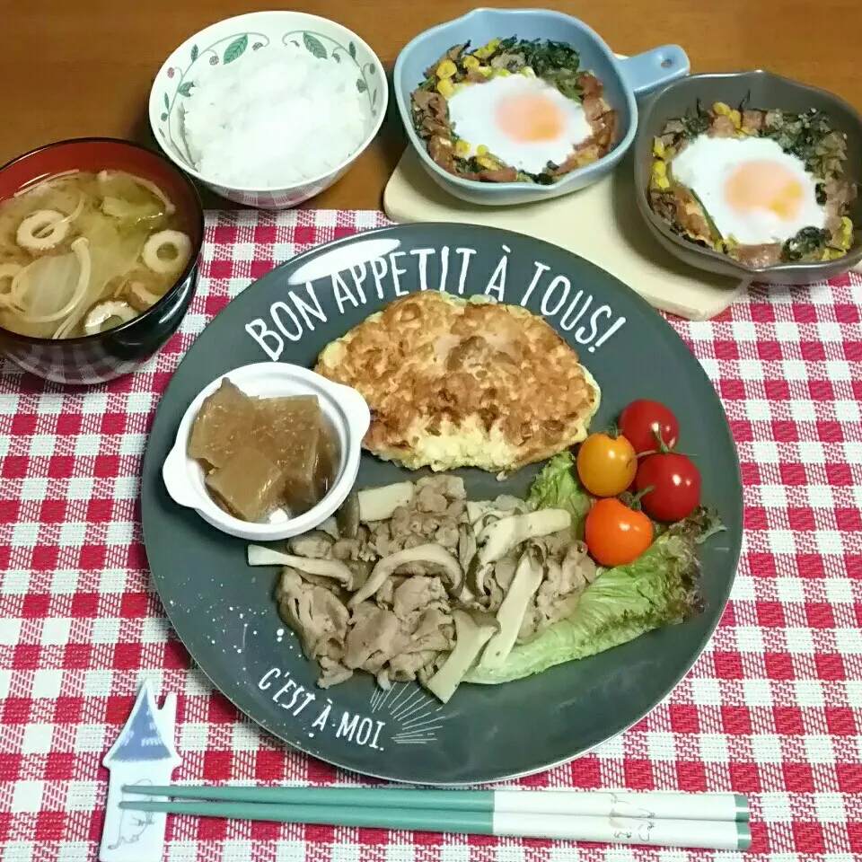 ＊ワンプレート晩ご飯🎵U^ェ^U|とししいたけさん