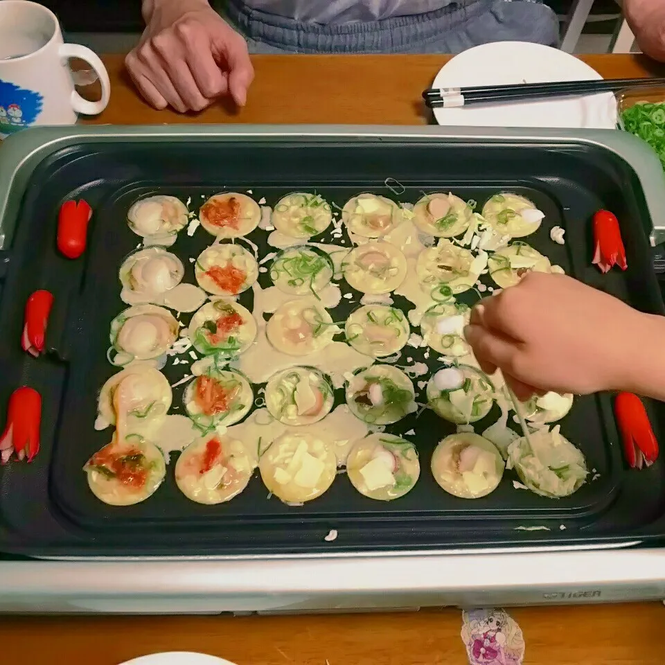 ＊たこ焼きパーティー🐙＊|とししいたけさん