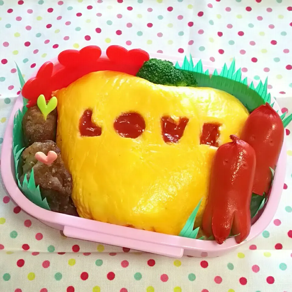 ＊真似っこハート弁当❤＊|とししいたけさん