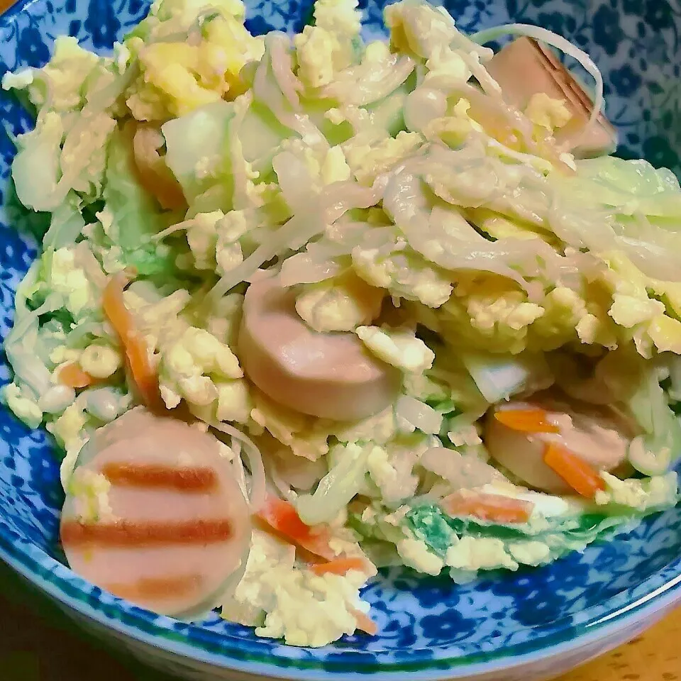 ＊魚肉ソーセージの野菜炒め＊|とししいたけさん