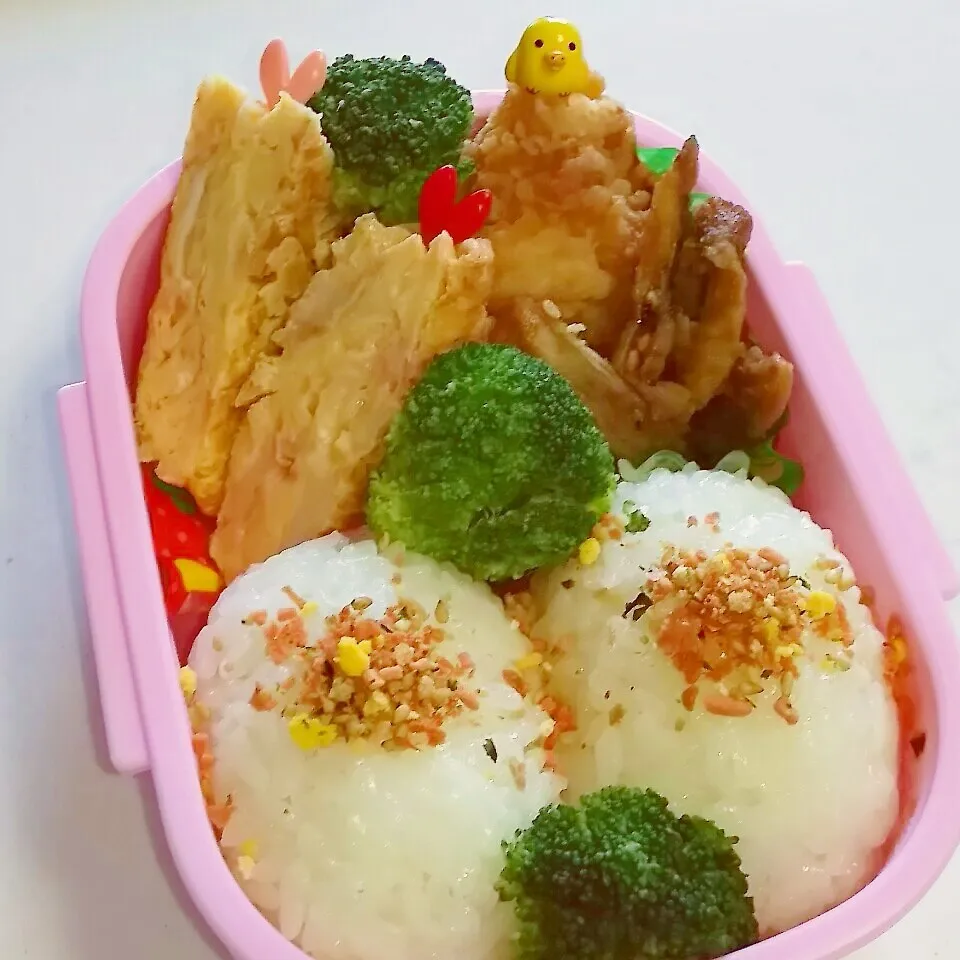 Snapdishの料理写真:＊厚焼き玉子のお弁当❤＊|とししいたけさん