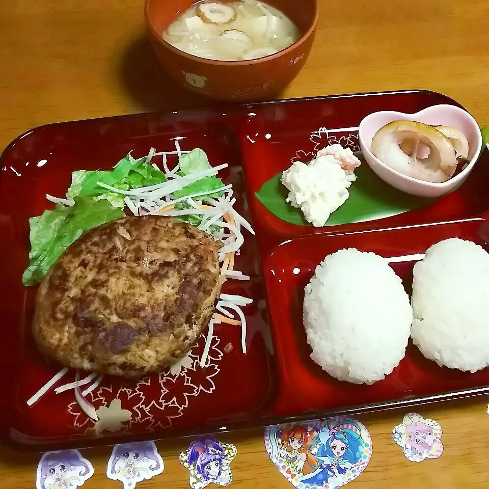 ＊ハンバーグ定食＊|とししいたけさん