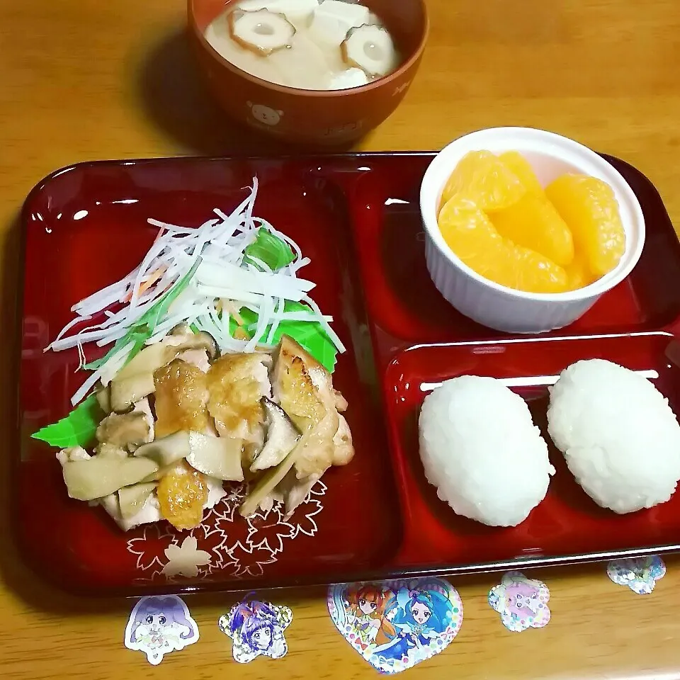 Snapdishの料理写真:＊鶏の塩麹焼き定食＊|とししいたけさん